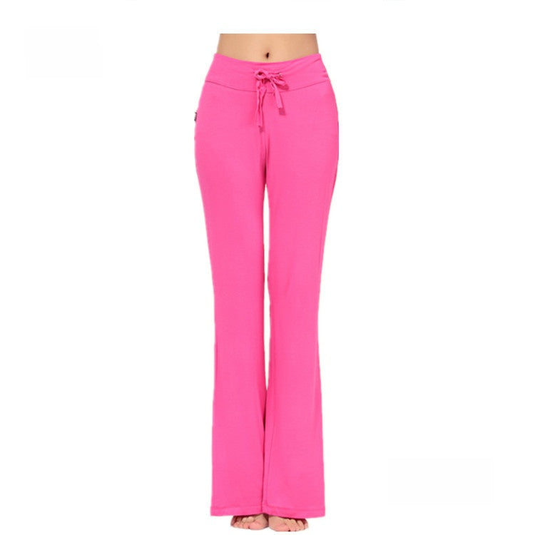 Womens Modal Yoga Pants Flared Leg Fitness Lounge Pants