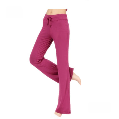 Womens Modal Yoga Pants Flared Leg Fitness Lounge Pants
