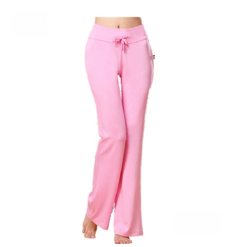 Womens Modal Yoga Pants Flared Leg Fitness Lounge Pants