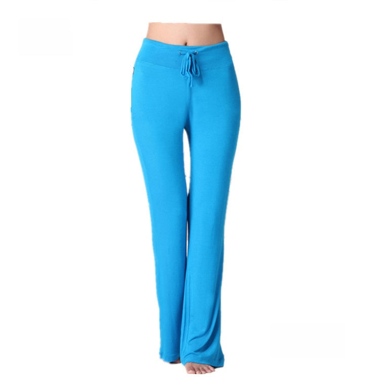 Womens Modal Yoga Pants Flared Leg Fitness Lounge Pants