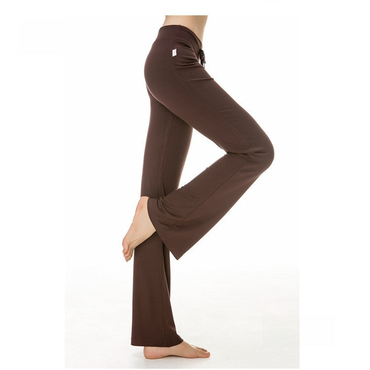 Womens Modal Yoga Pants Flared Leg Fitness Lounge Pants
