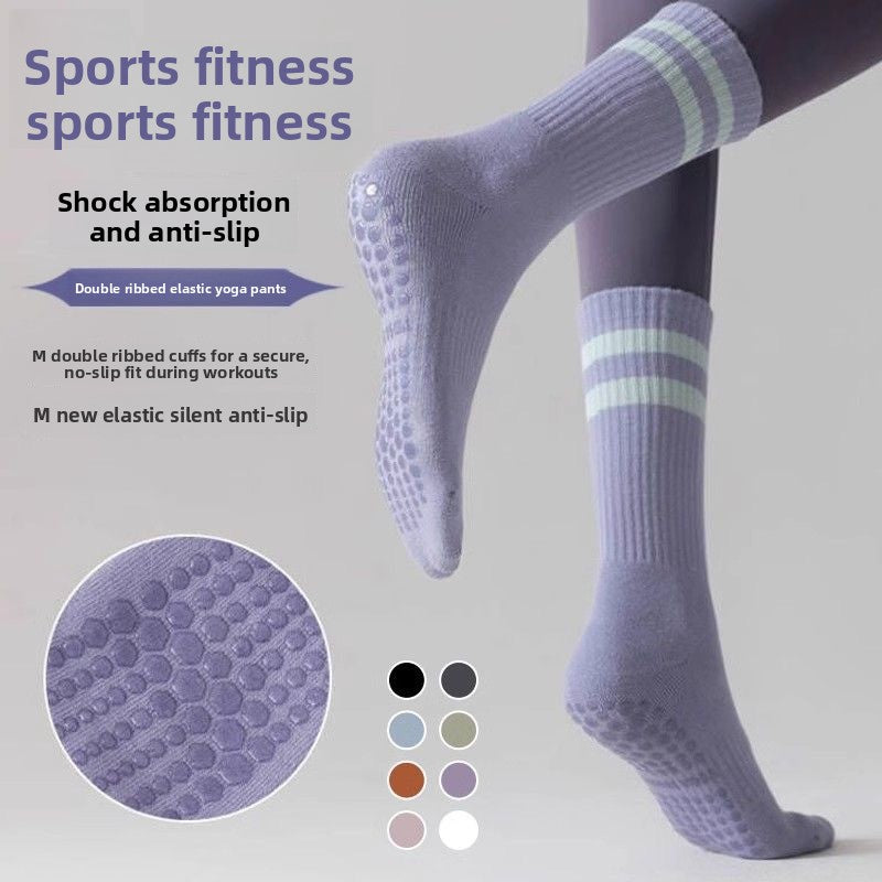 Womens Non-Slip Yoga Socks with Silicone Grip