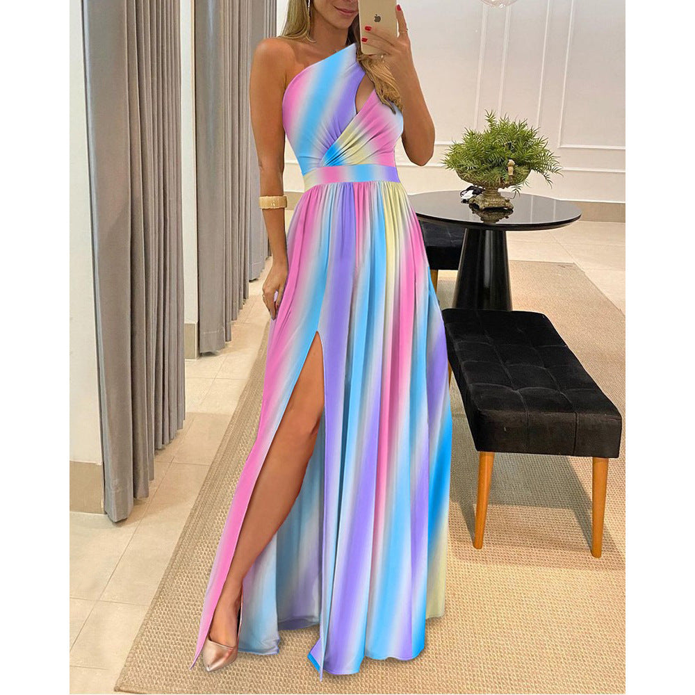 Womens Off Shoulder Long Dress