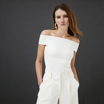 Womens Off Shoulder Ribbed Bodycon Dress