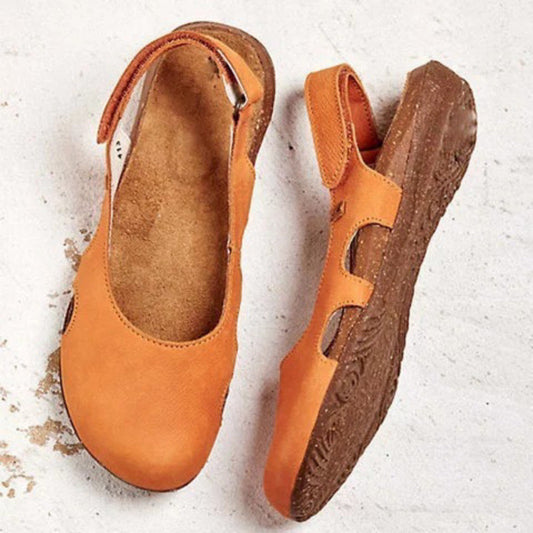 Womens Open-Back Flat Sandals