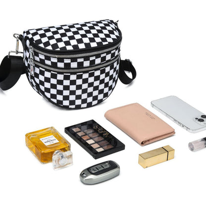 Womens Oxford Cloth Crossbody Bag