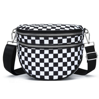 Womens Oxford Cloth Crossbody Bag