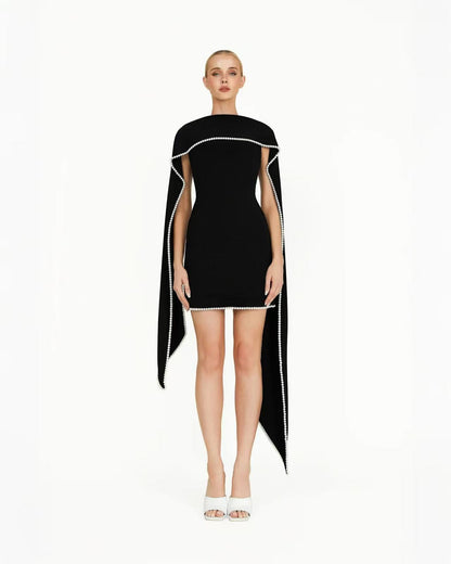 Womens Pearl Embellished Bodycon Dress