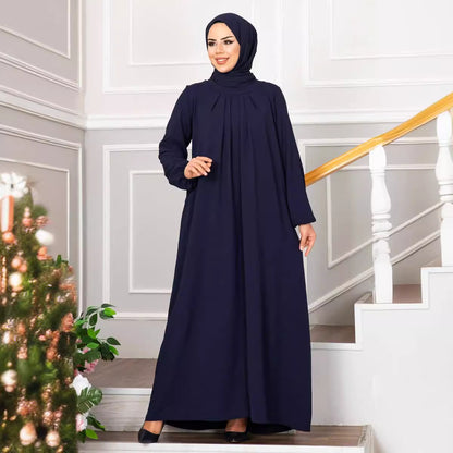 Womens Pleated Long Dress