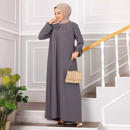 Womens Pleated Long Dress
