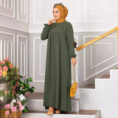 Womens Pleated Long Dress