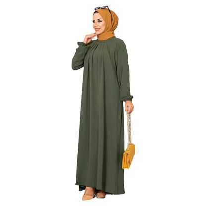 Womens Pleated Long Dress