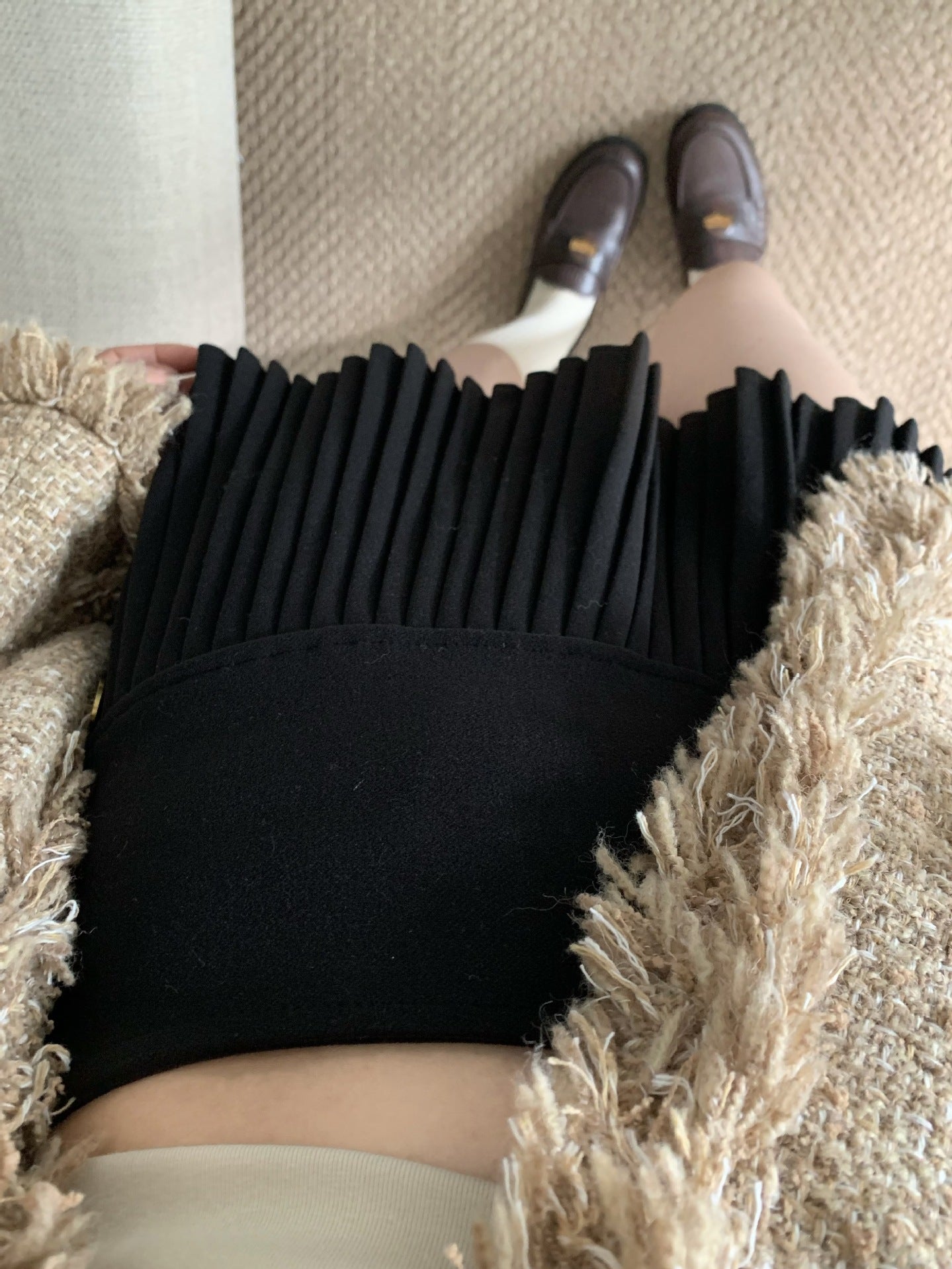 Womens Pleated Skirt