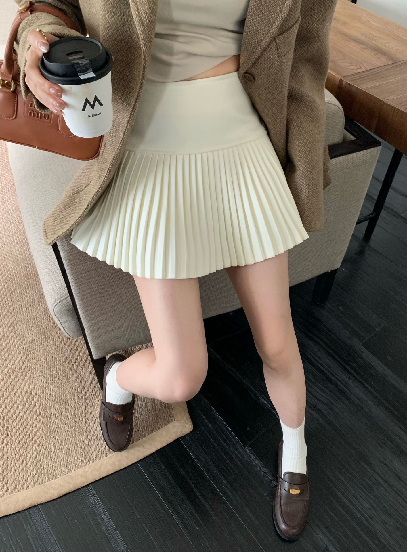 Womens Pleated Skirt