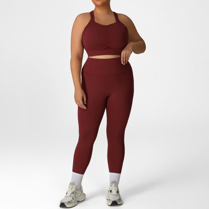 Womens Plus Size Yoga Outfit Set