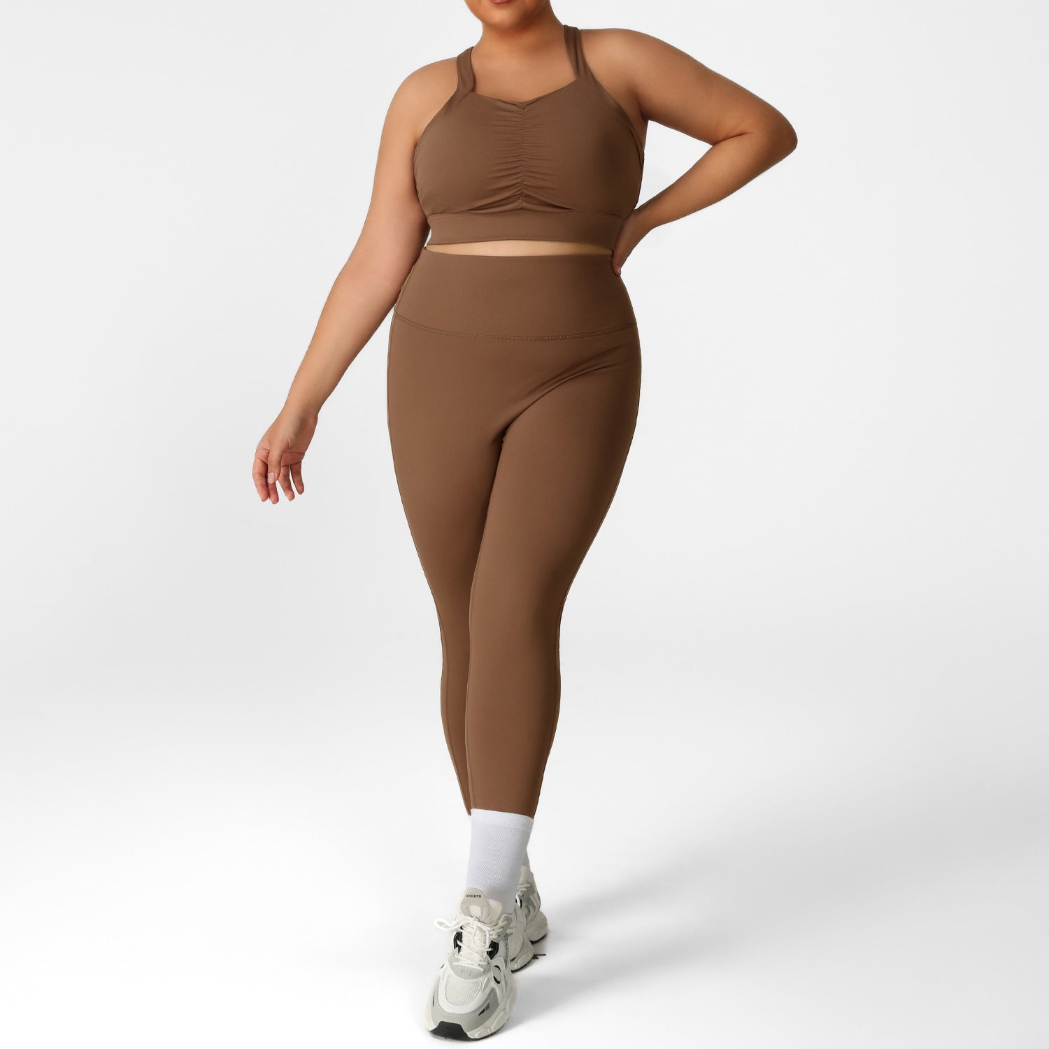 Womens Plus Size Yoga Outfit Set