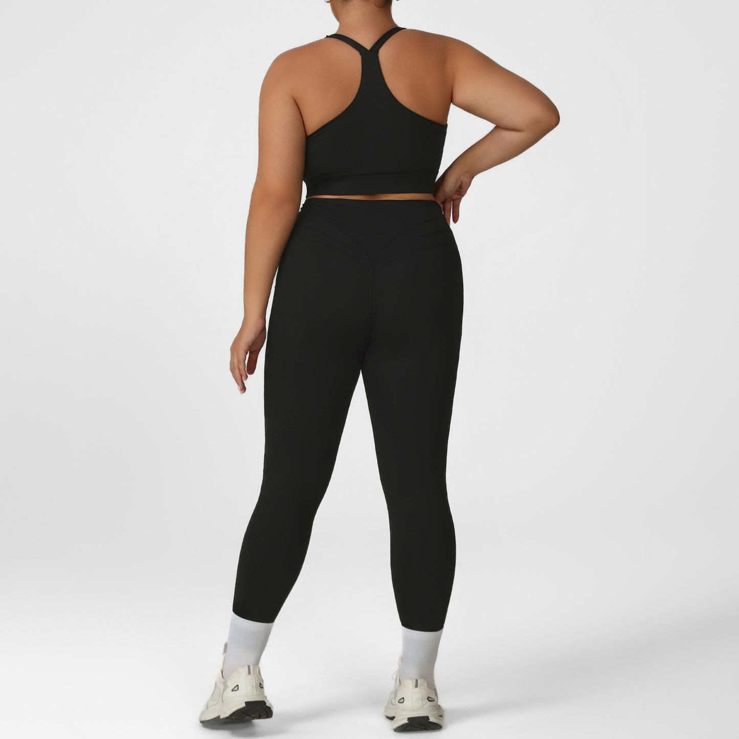 Womens Plus Size Yoga Outfit Set