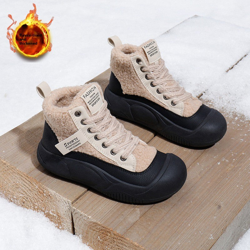 Womens Plush Winter Snow Boots