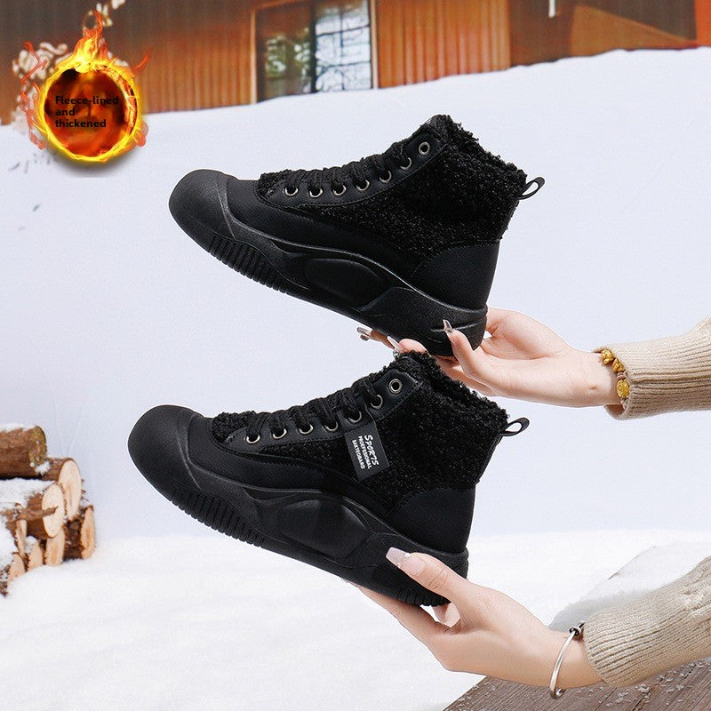 Womens Plush Winter Snow Boots
