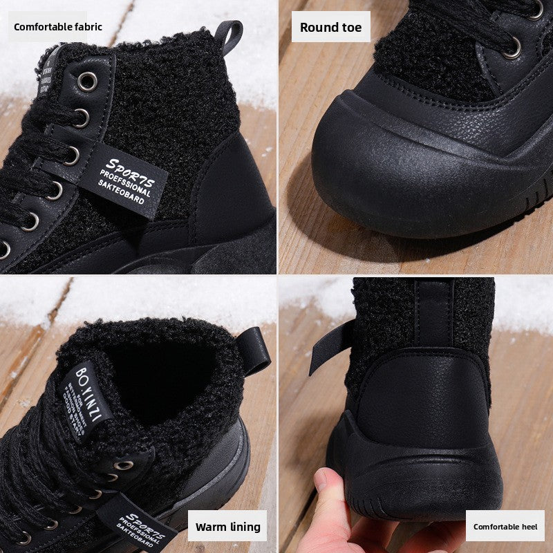 Womens Plush Winter Snow Boots