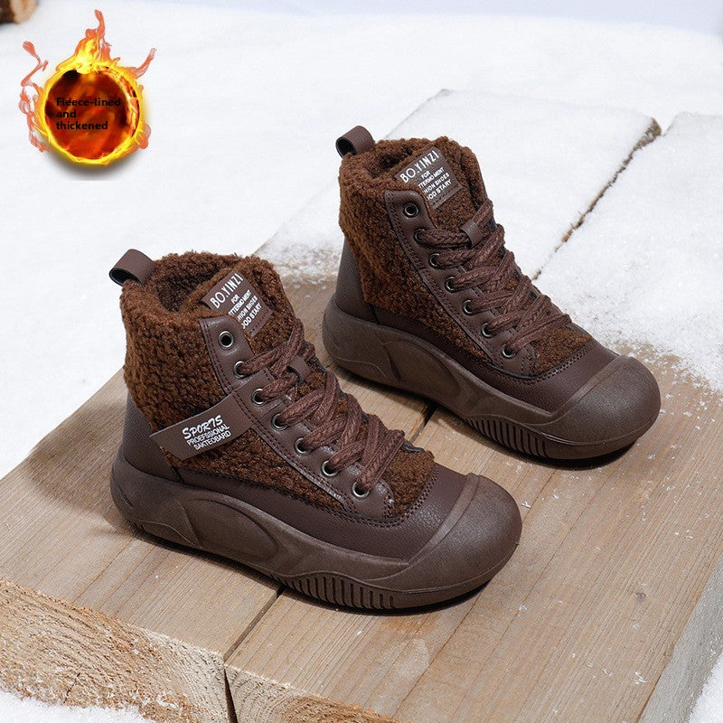 Womens Plush Winter Snow Boots