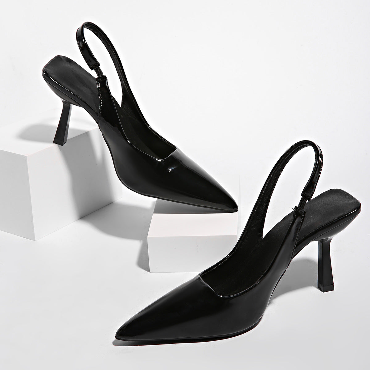 Womens Pointed Toe Stiletto Heel Sandals