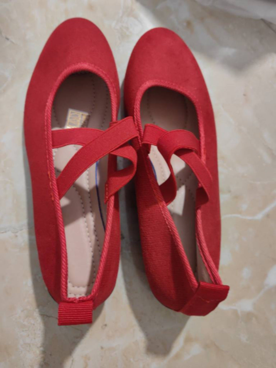 Womens Pointed Toe Wedge Casual Shoes