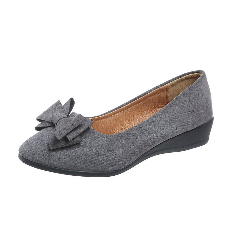 Womens Pointed Toe Wedge Casual Shoes