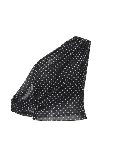 Womens Polka Dot Chiffon Tank Top