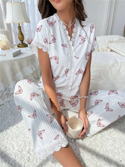 Womens Print Homewear Pajama