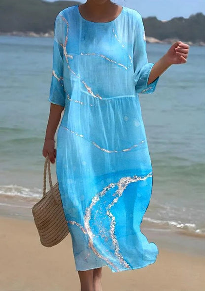 Womens Printed Casual Dress