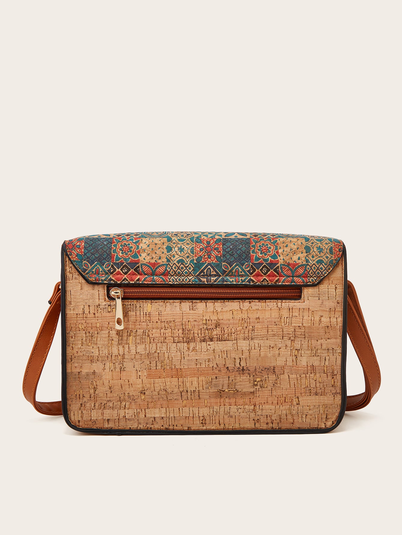 Womens Printed Crossbody Bag Retro Style