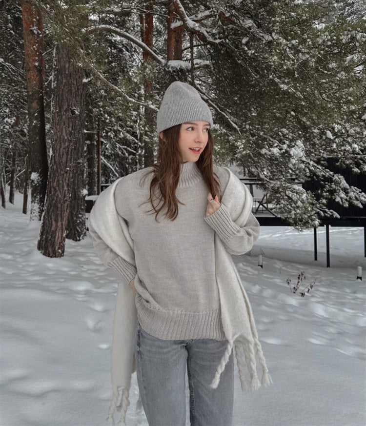 Womens Pullover Knit Sweater