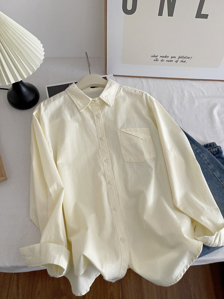 Womens Pure Cotton Long Sleeve Shirt