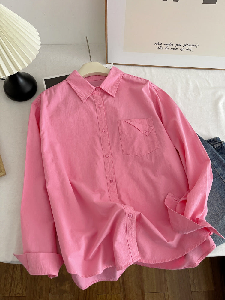 Womens Pure Cotton Long Sleeve Shirt