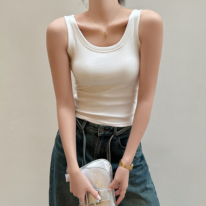 Womens Pure Cotton Sleeveless Camisole Top