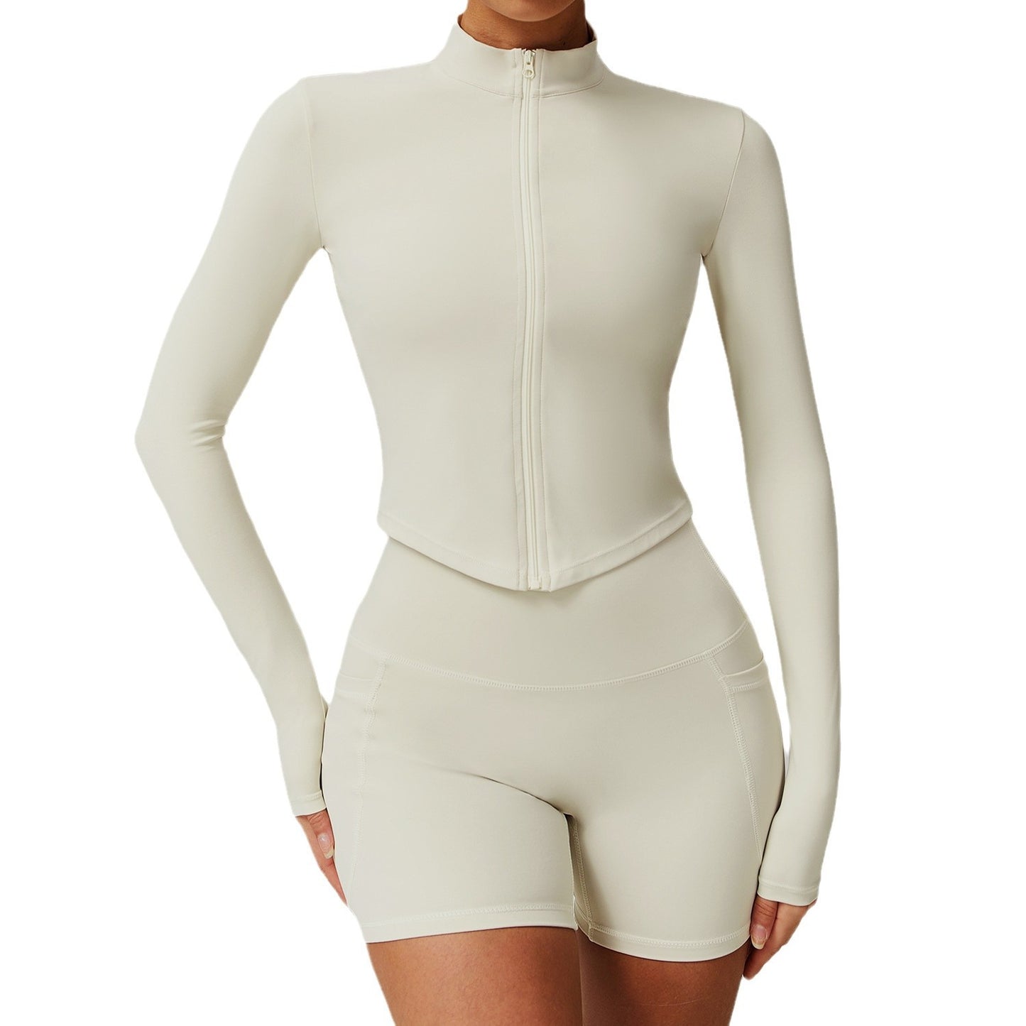 Womens Quick-Dry Fitness Zip-Up Jacket