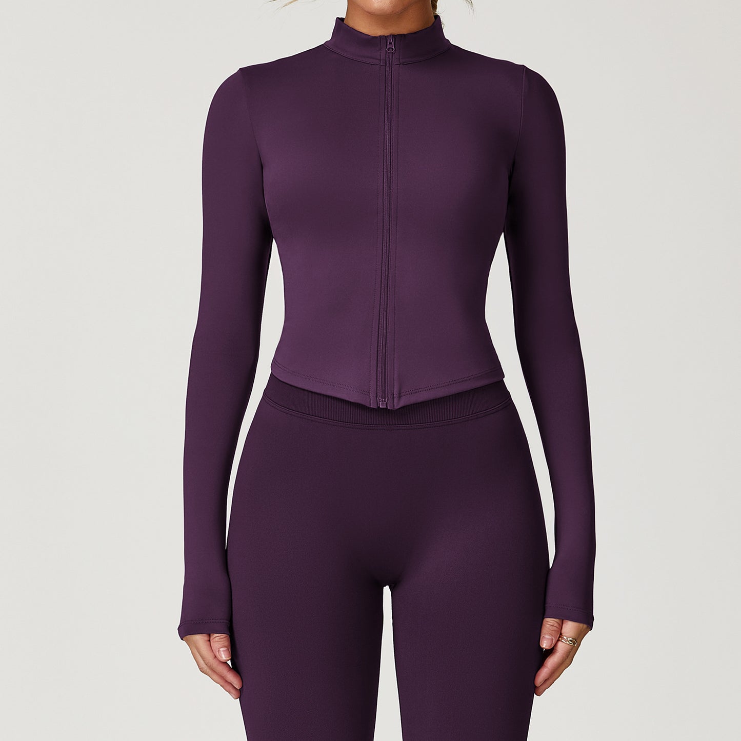 Womens Quick-Dry Fitness Zip-Up Jacket