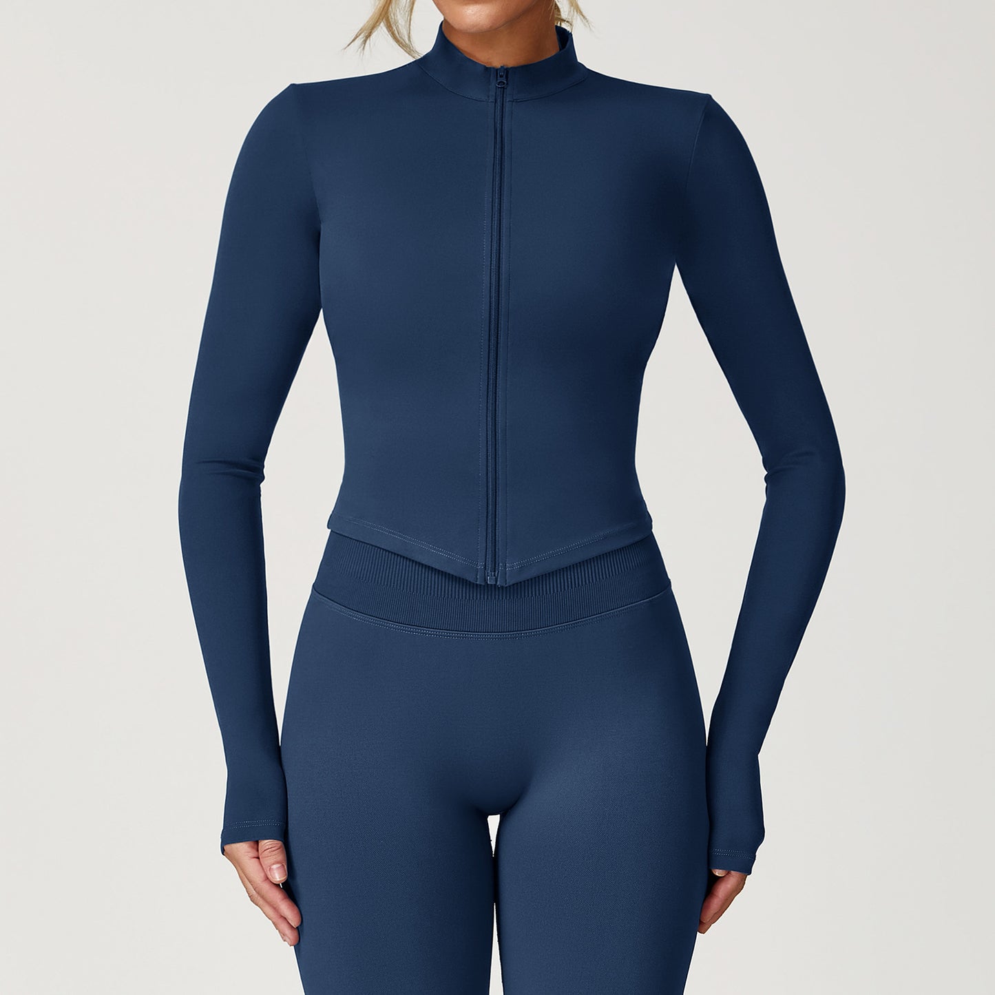 Womens Quick-Dry Fitness Zip-Up Jacket