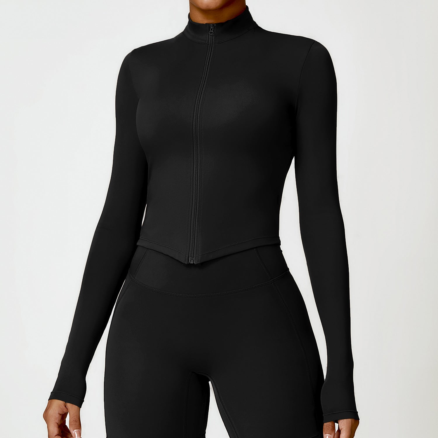 Womens Quick-Dry Fitness Zip-Up Jacket