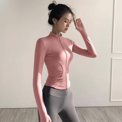 Womens Quick-Dry Sports Yoga Running Jacket