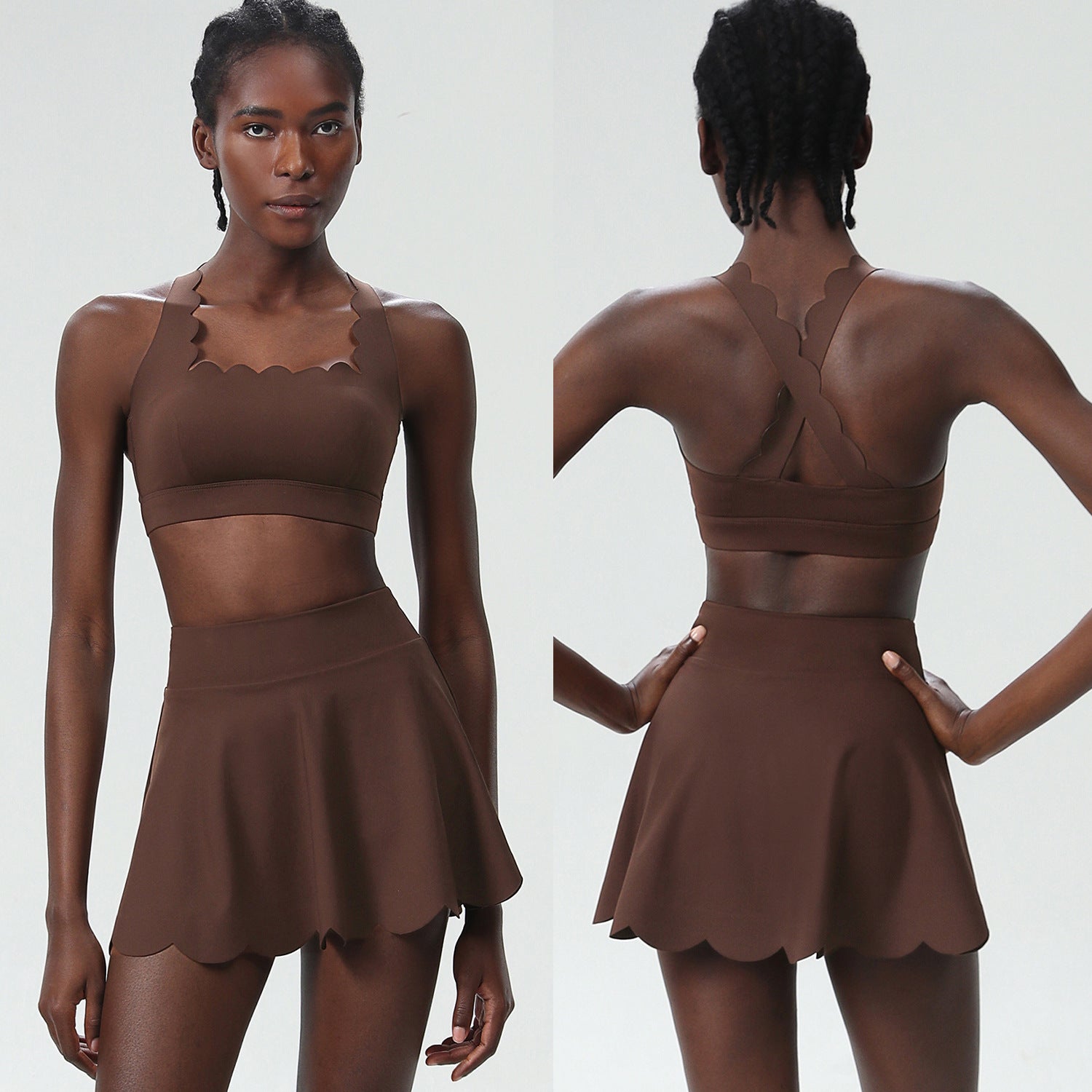 Womens Quick-Dry Tennis Two-Piece Set