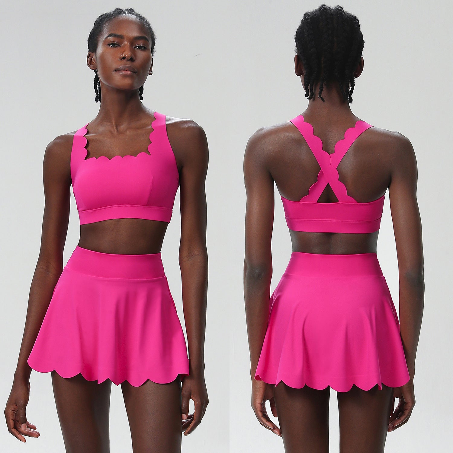Womens Quick-Dry Tennis Two-Piece Set