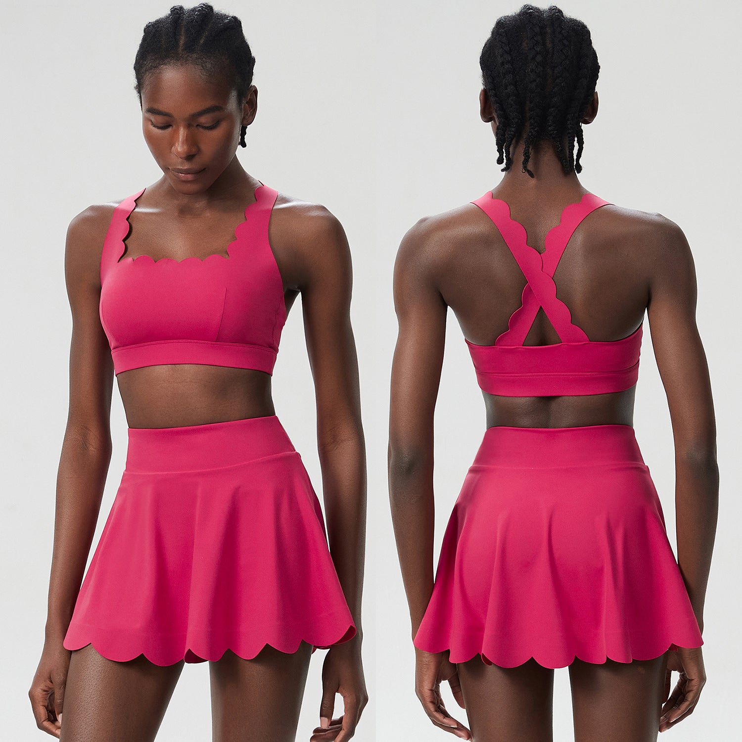 Womens Quick-Dry Tennis Two-Piece Set