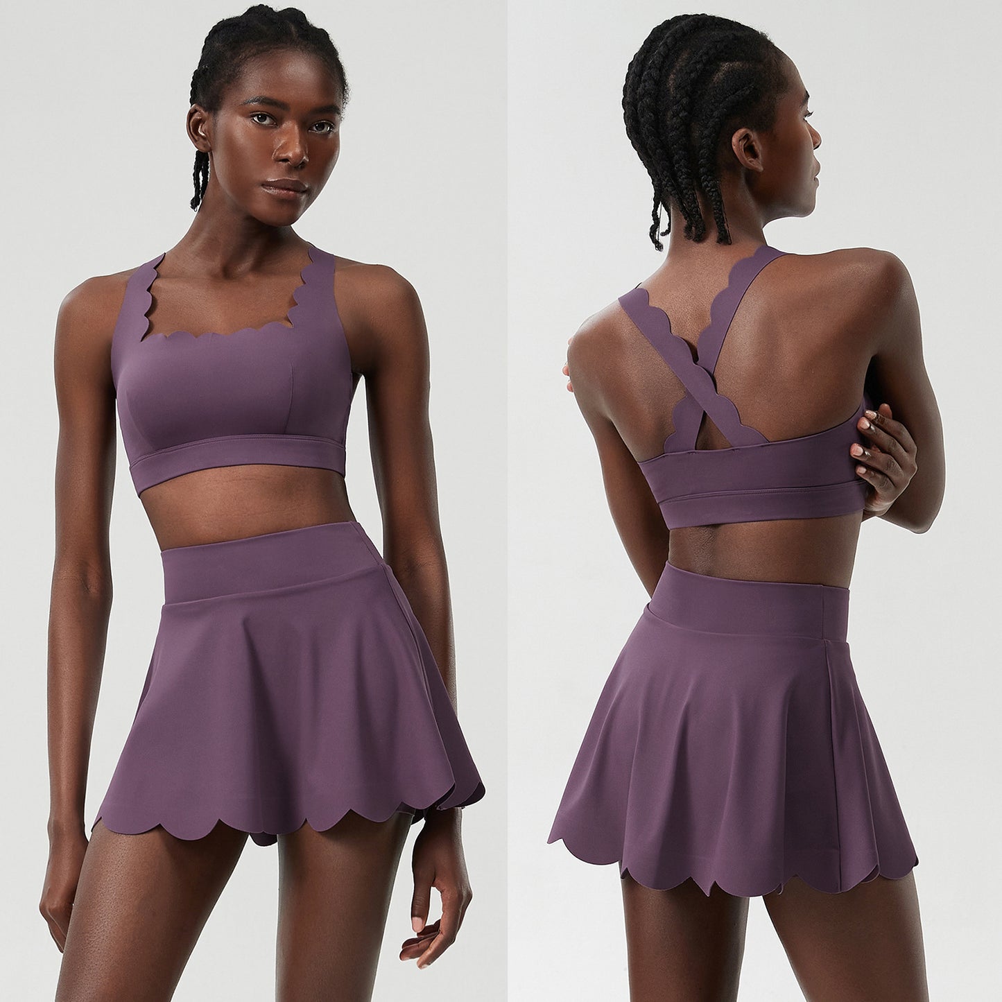 Womens Quick-Dry Tennis Two-Piece Set