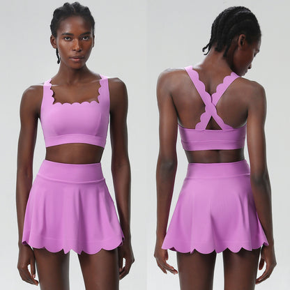 Womens Quick-Dry Tennis Two-Piece Set
