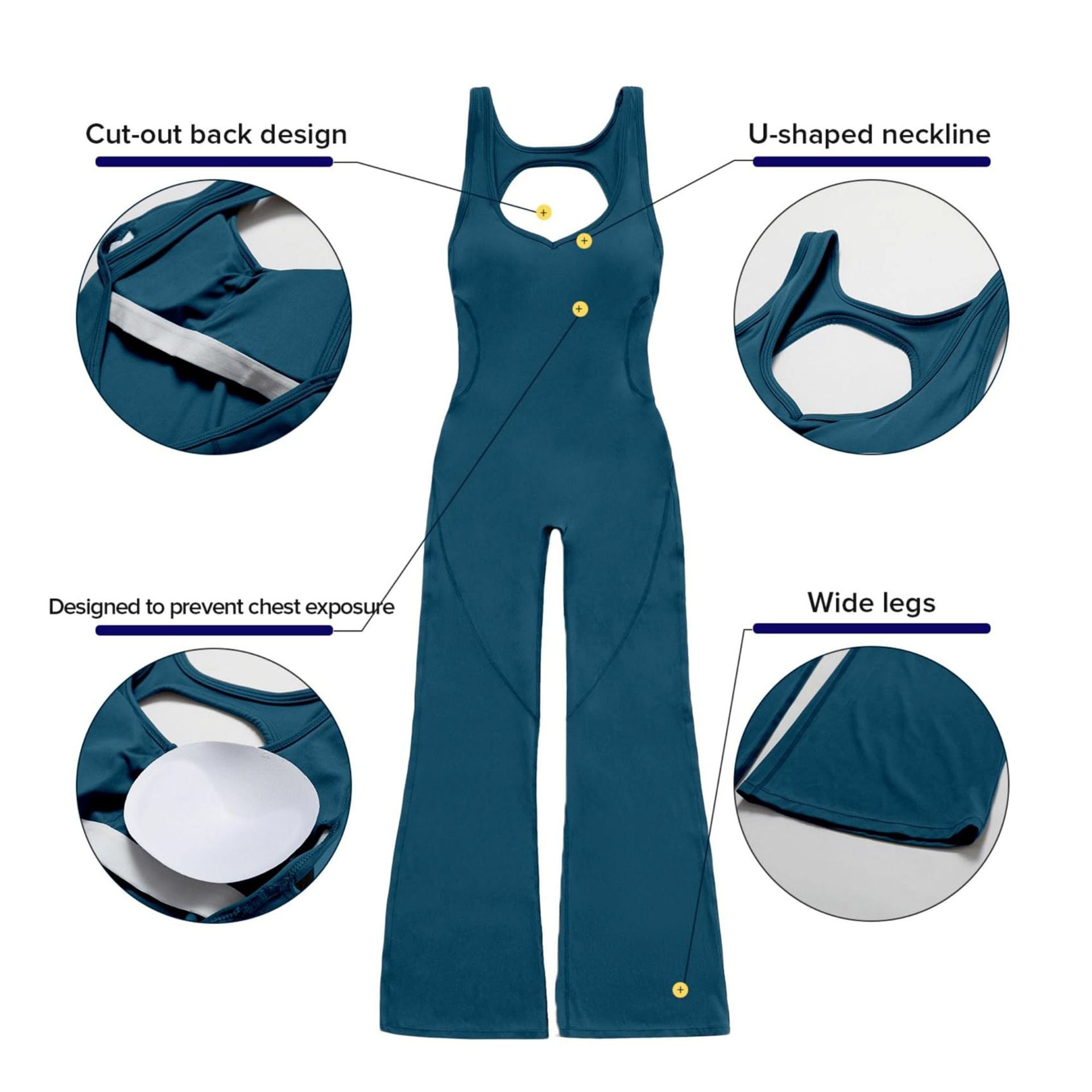 Womens Quick-Dry Yoga Bodysuit