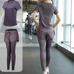 Purple Short Sleeve Pants