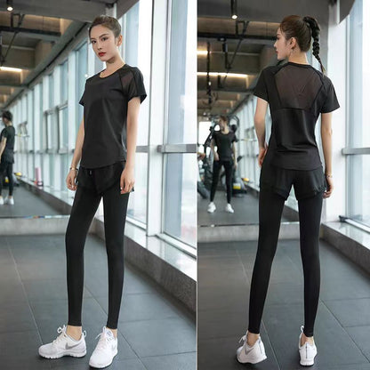 Womens Quick-Dry Yoga Running Sportswear