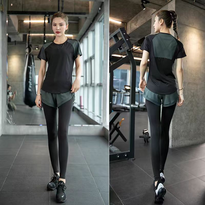 Womens Quick-Dry Yoga Running Sportswear